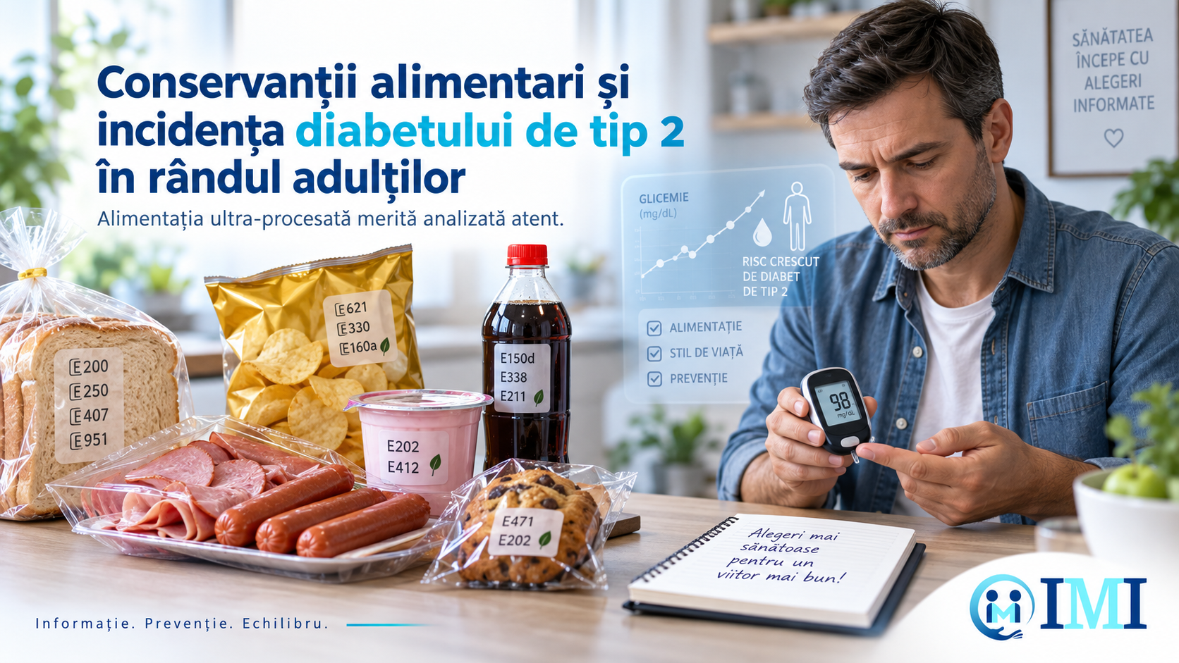 Conservanții alimentari și incidența diabetului de tip 2 în rândul adulților