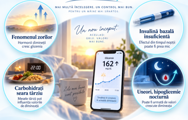De ce crește glicemia dimineața?