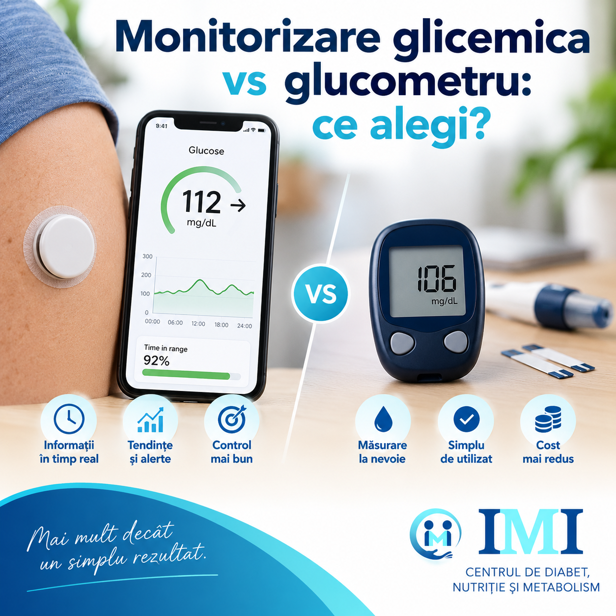 Monitorizare glicemica vs glucometru: ce alegi?