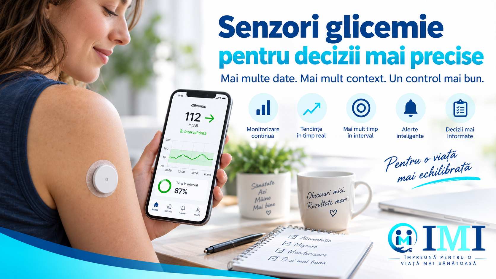 Senzori glicemie pentru decizii mai precise