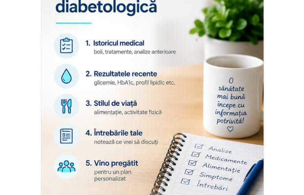Cum pregătești prima consultație diabetologică