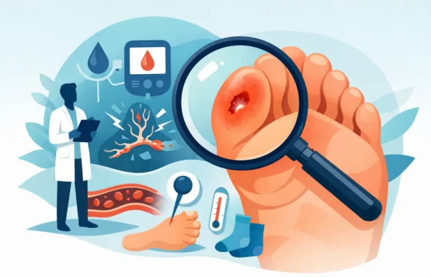 Semne timpurii ale piciorului diabetic